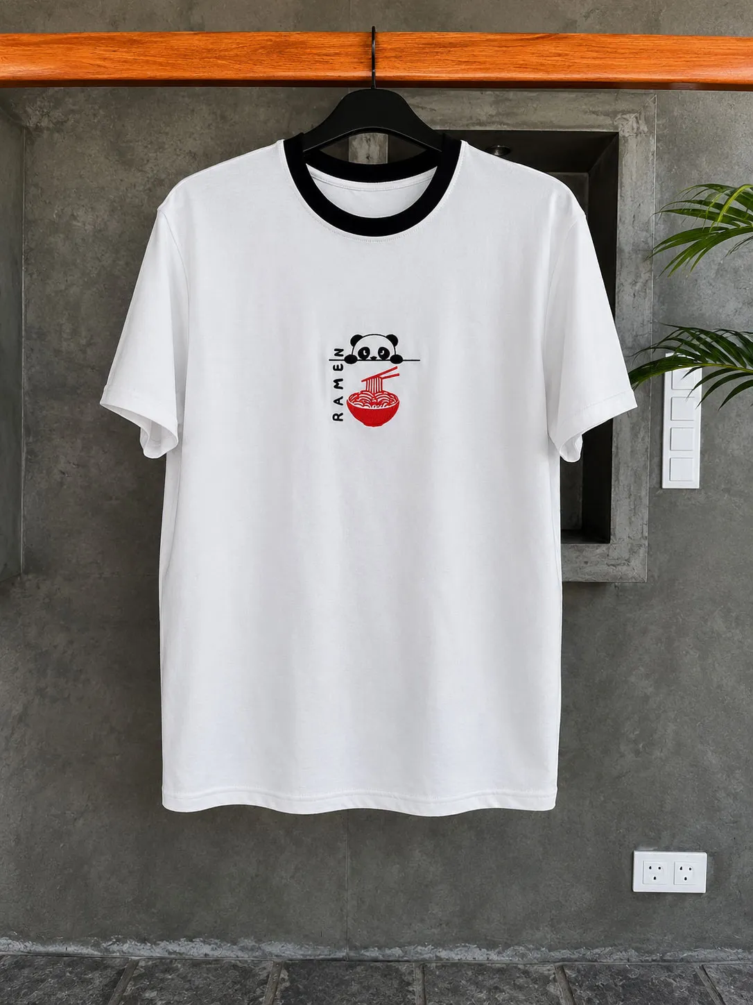 Ramen Panda Embroidered Tee